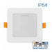 LED MOON 9W 3000K-4000K-6400K IP54 SQUARE FOR BUILT-IN VIVALUX KAPI - Луни<<<Вътрешно
