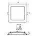 LED MOON 9W 3000K-4000K-6400K IP54 SQUARE FOR BUILT-IN VIVALUX KAPI - Луни<<<Вътрешно