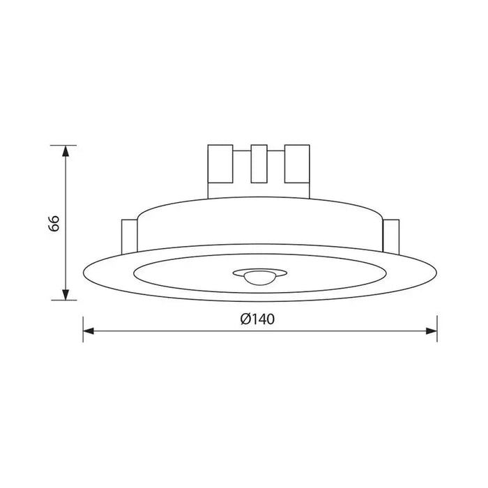 LED MOON FOR BUILT-IN WITH SENSOR 11W 4000K 1200LM VIVALUX DION - Луни<<<Вътрешно