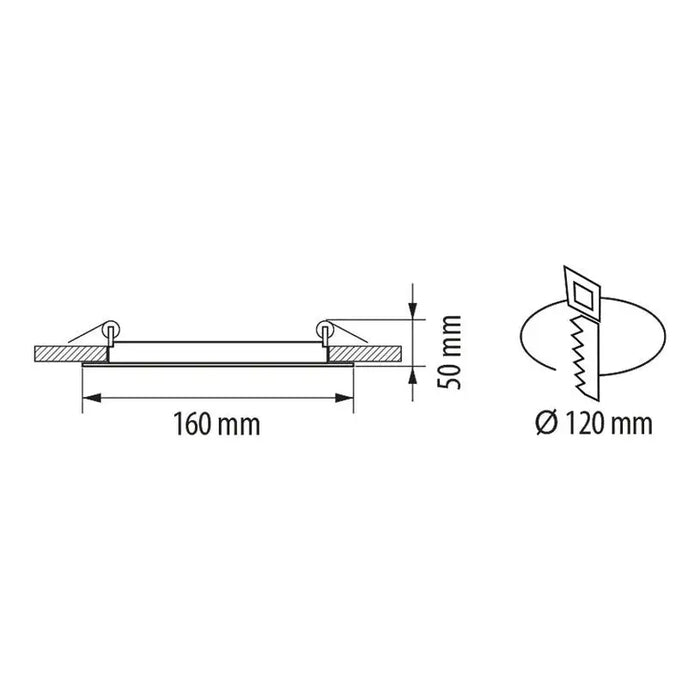 LED PANEL GLASS 12W 4200K IP44 ULTRALUX - Led панели<<<Вътрешно осветление<<<Мебели и интериор<<<Praktiker