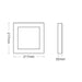 LED PANEL SQUARE 18W 4000K 1980LM 217X217MM EXTERIOR VITO - Led панели<<<Вътрешно