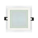 LED PANEL SQUARE GLASS 6W 4200K IP44 97MM ULTRALUX - Led панели<<<Вътрешно осветление<<<Осветление<<<Praktiker&&&Led