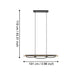 LED PENDANT 2X12W 3000K BLACK EGLO BOYAL - Пендели<<<Вътрешно осветление<<<Осветление<<<Praktiker&&&Пендели<<<Вътрешно