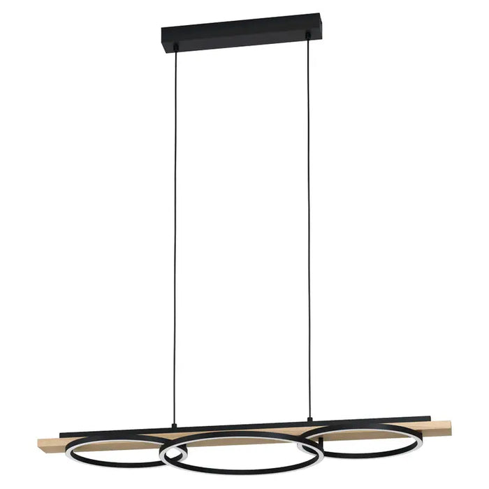 LED PENDANT 2X12W 3000K BLACK EGLO BOYAL - Пендели<<<Вътрешно осветление<<<Осветление<<<Praktiker&&&Пендели<<<Вътрешно