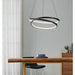 LED PENDANT 37W 3000K 4800LM BLACK EGLO RUOTALE - Пендели<<<Вътрешно