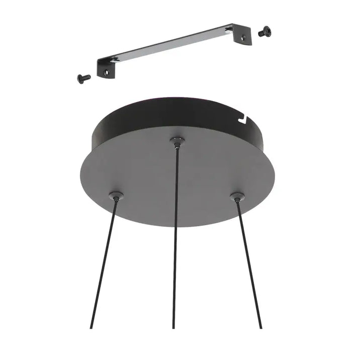 LED PENDANT 37W 3000K 4800LM BLACK EGLO RUOTALE - Пендели<<<Вътрешно