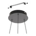 LED PENDANT 37W 3000K 4800LM BLACK EGLO RUOTALE - Пендели<<<Вътрешно
