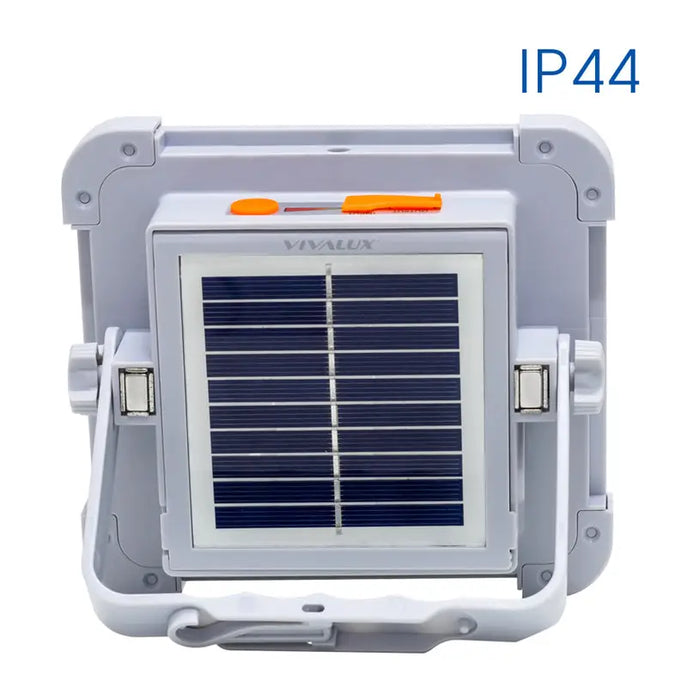 LED PORTABLE SPOTLIGHT 3000 6400K IP44 WITH SOLAR PANEL VIVALUX ZEIN - Соларни прожектори<<<Външно