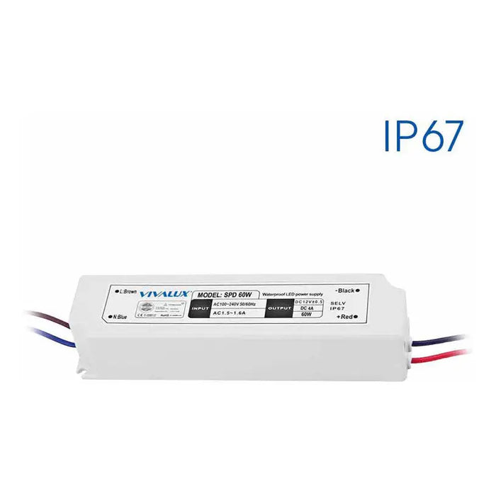 LED POWER SUPPLY 60W IP67 VIVALUX - LED ленти и аксесоари<<<Вътрешно осветление<<<Мебели и интериор<<<Praktiker&&&LED