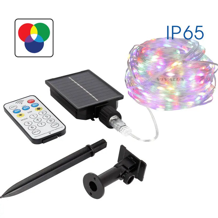 LED SOLAR CIRCUIT RGB IP65 WITH VIVALUX MULTI SOLAR LED REMOTE - Соларни лампи<<<Външно