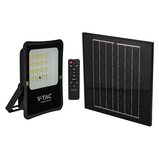 LED SOLAR FLOODLIGHT 12W 6400K 1200LM V-TAC - Соларни прожектори<<<Външно осветление<<<Осветление<<<Praktiker