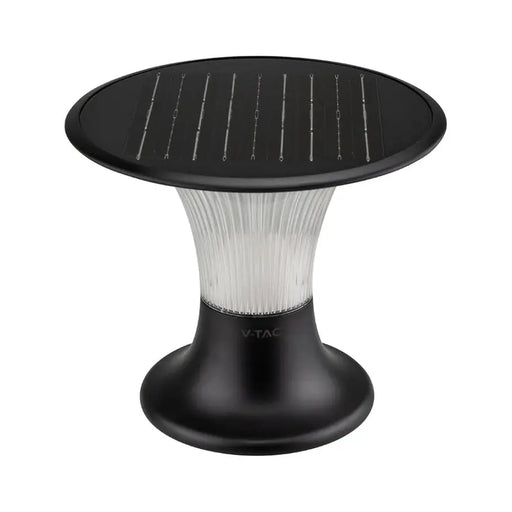 LED SOLAR LAMP 15W 4000-6000K 1900LM IP65 BLACK V-TAC - Соларни лампи<<<Външно