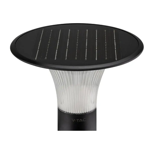 LED SOLAR LAMP 15W 4000-6000K 1900LM IP65 BLACK V-TAC - Соларни лампи<<<Външно