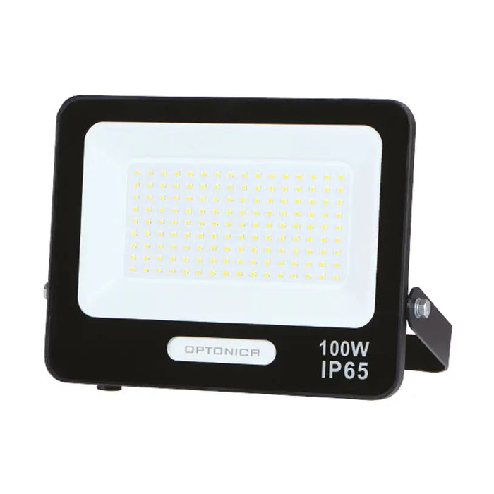 LED SPOTLIGHT 100W 6000K IP65 BLACK WITH CABLE 15CM OPTONICA - Прожектори<<<Външно осветление<<<Осветление<<<Praktiker