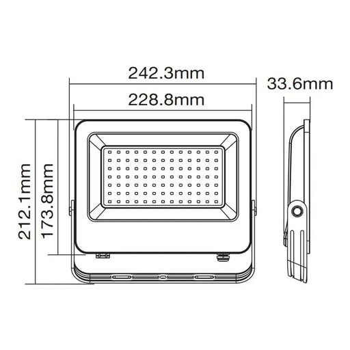 LED SPOTLIGHT 100W 6000K IP65 VITO SAVA - Прожектори<<<Външно осветление<<<Осветление<<<Praktiker