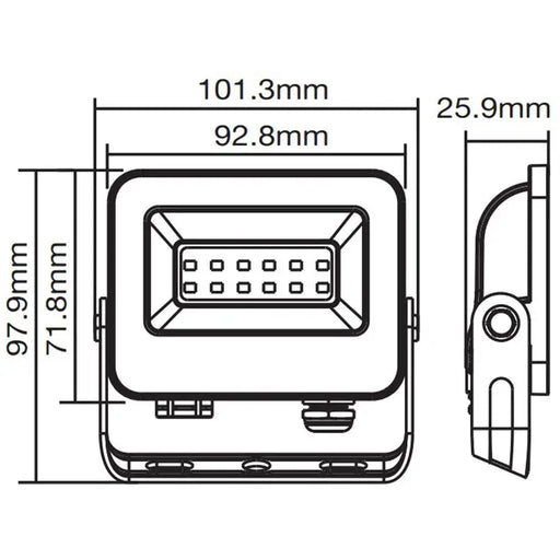 LED SPOTLIGHT 10W 6000K IP65 VITO SAVA - Прожектори<<<Външно осветление<<<Осветление<<<Praktiker