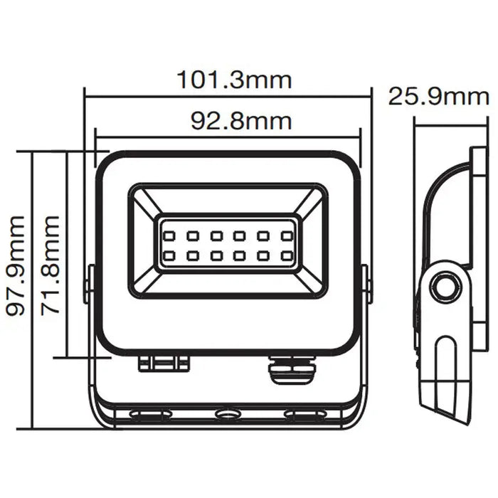 LED SPOTLIGHT 10W 6000K IP65 VITO SAVA - Прожектори<<<Външно осветление<<<Осветление<<<Praktiker