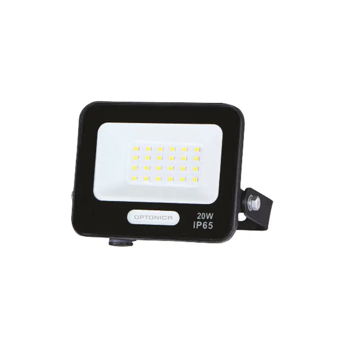 LED SPOTLIGHT 20W 4000K IP65 BLACK WITH CABLE 15CM OPTONICA - Прожектори<<<Външно осветление<<<Осветление<<<Praktiker