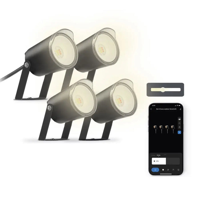 LED spotlight KSIX SmartLED Black (3000K) - Декорация и Осветление<<<Дом Градина<<<BigBuy&&&Лампи<<<Декорация и