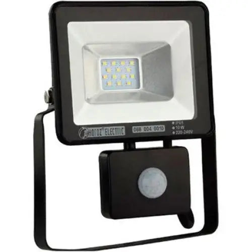 LED SPOTLIGHT WITH SENSOR 10W 6400K IP65 HOROZ PUMA/S - Прожектори<<<Външно осветление<<<Осветление<<<Praktiker