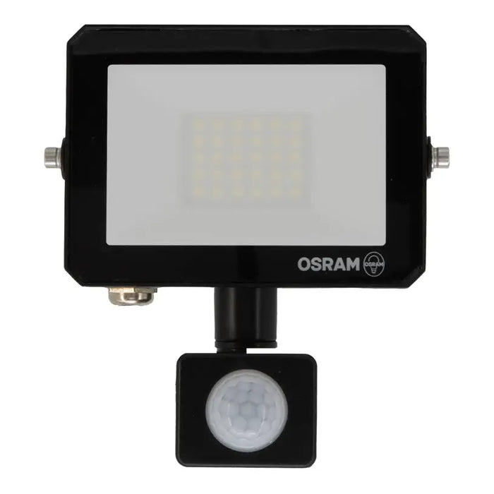 LED SPOTLIGHT WITH SENSOR 20W 1800LM 6500K IP65 BLACK OSRAM FL LUX - Прожектори<<<Външно