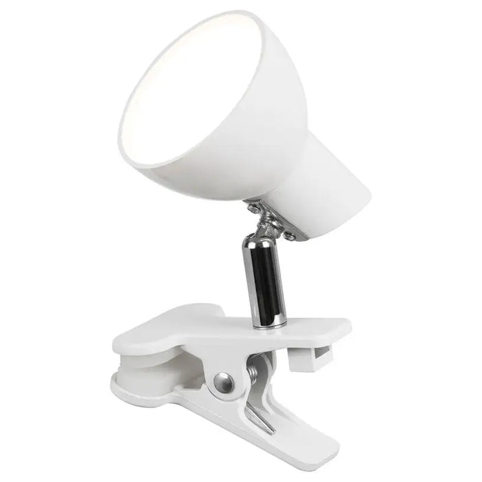 LED TABLE LAMP WITH CLIP 5W 360LM 3K WHITE RABALUX NOAH - Настолни лампи<<<Вътрешно осветление<<<Мебели и