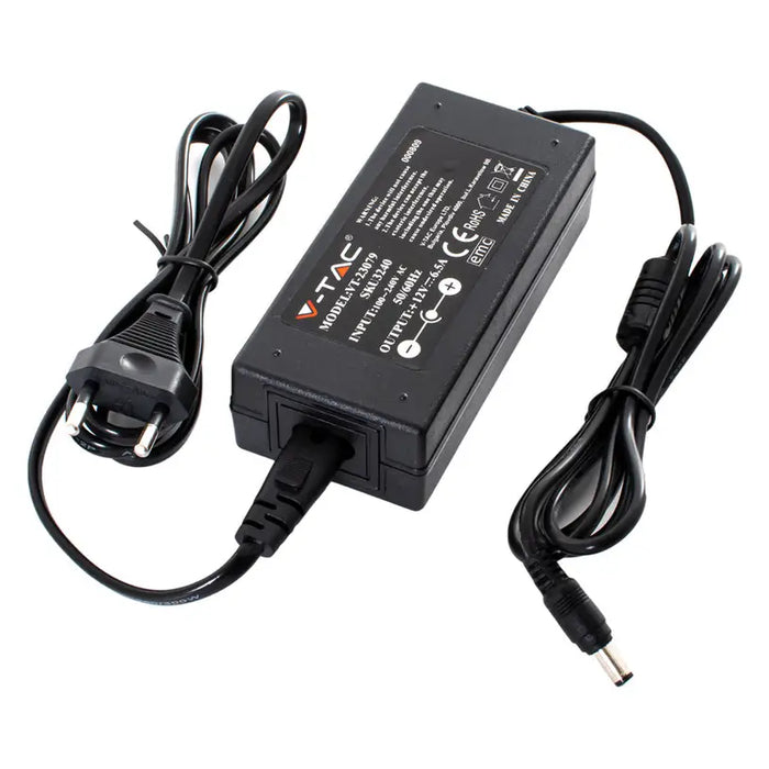 LED TRANSFORMER 78W 6.5A 12V IP44 V-TAC - LED ленти и аксесоари<<<Вътрешно осветление<<<Мебели и
