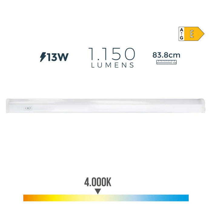 LED Tube EDM 31696 A E 13 W 1150 Lm (4000 K) - Декорация и Осветление<<<Дом Градина<<<BigBuy&&&LED