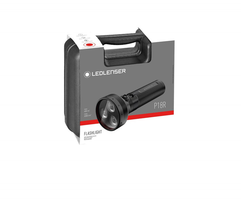 Ledlenser P18R Black Hand flashlight LED