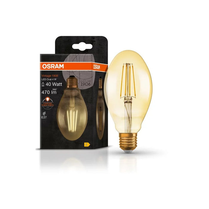 LED LAMP VINTAGE 1906 LED CL OVAL GOLD40 4W/824 E27 LEDVANCE