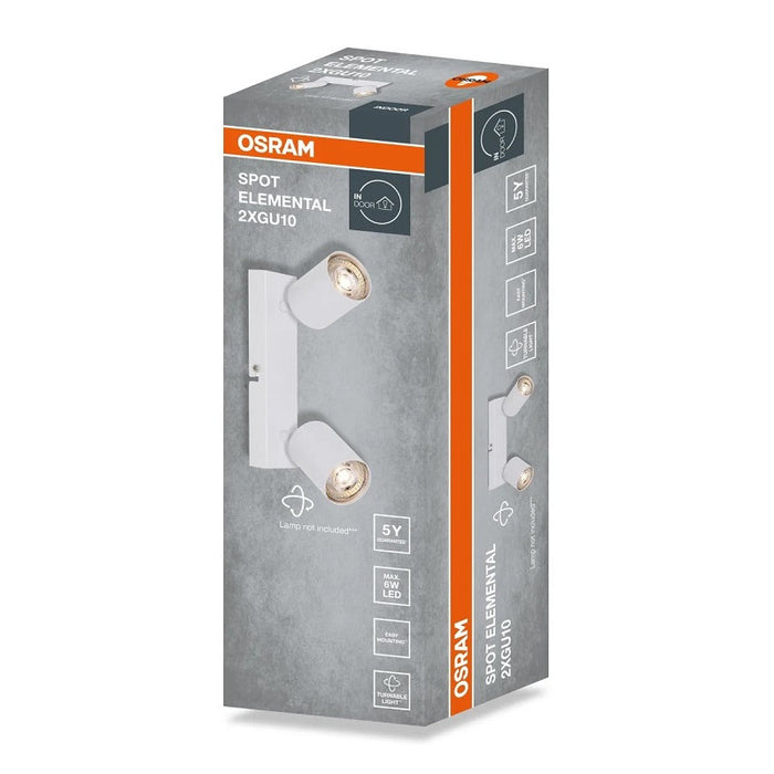 LED SPOT 2XGU10 WHITE OSRAM ELEMENTAL
