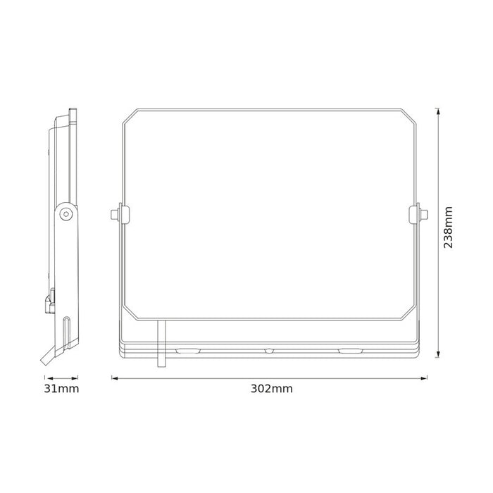 LED FLOODLIGHT LUX 100W 840 BLACK OSRAM LEDVANCE