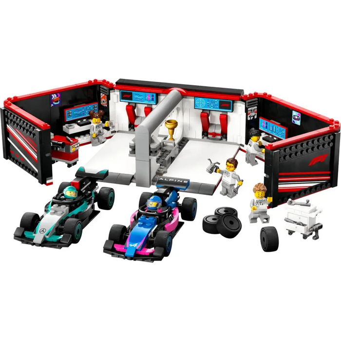 LEGO CITY 60444 F1 Garage & Mercedes-AMG & Alpine Cars - LEGOKLO-LEG<<<Construction setKLO<<<ActionPL