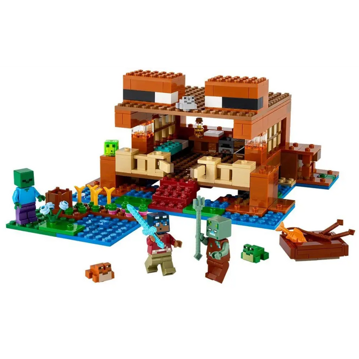 LEGO Minecraft - The Frog House - 21256 - Фигурки<<<Геймърска периферия<<<ValiAPI&&&LEGOKLO-LEG<<<Construction