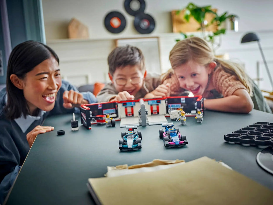 LEGO CITY 60444 F1 Garage & Mercedes-AMG & Alpine Cars