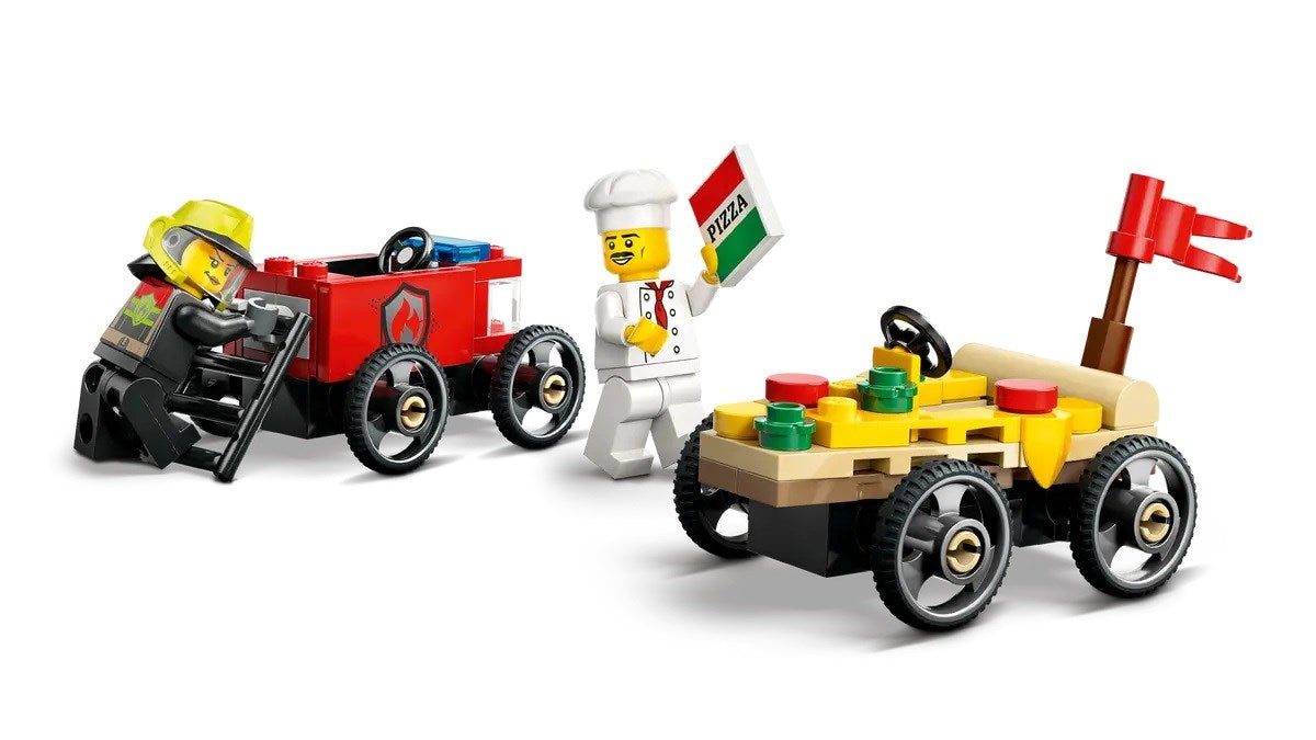 LEGO CITY 60458 Pizza vs. Fire Truck