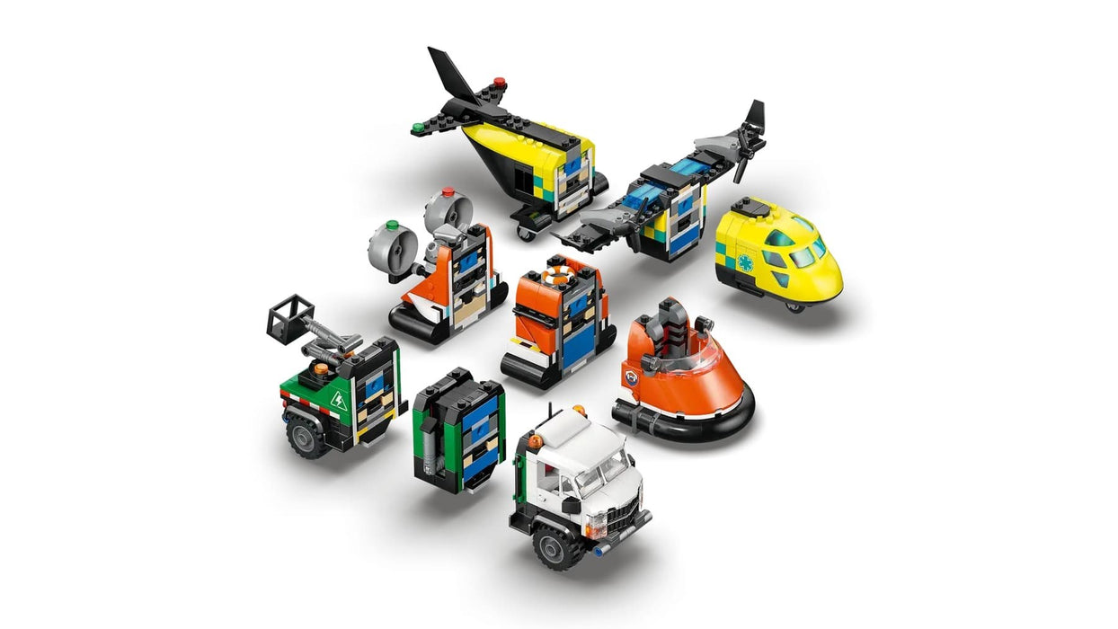 LEGO CITY 60505 Airplane, Service Truck and Hovercraft Rem