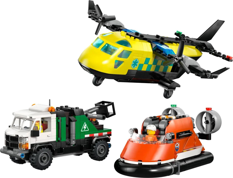 LEGO CITY 60505 Airplane, Service Truck and Hovercraft Rem