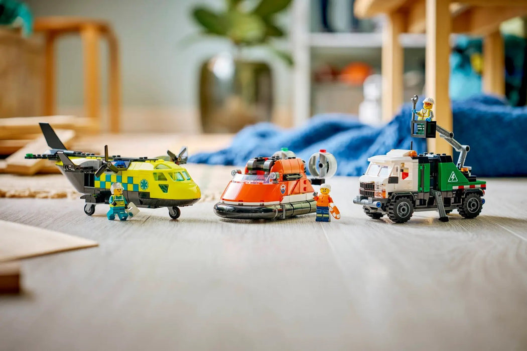 LEGO CITY 60505 Airplane, Service Truck and Hovercraft Rem