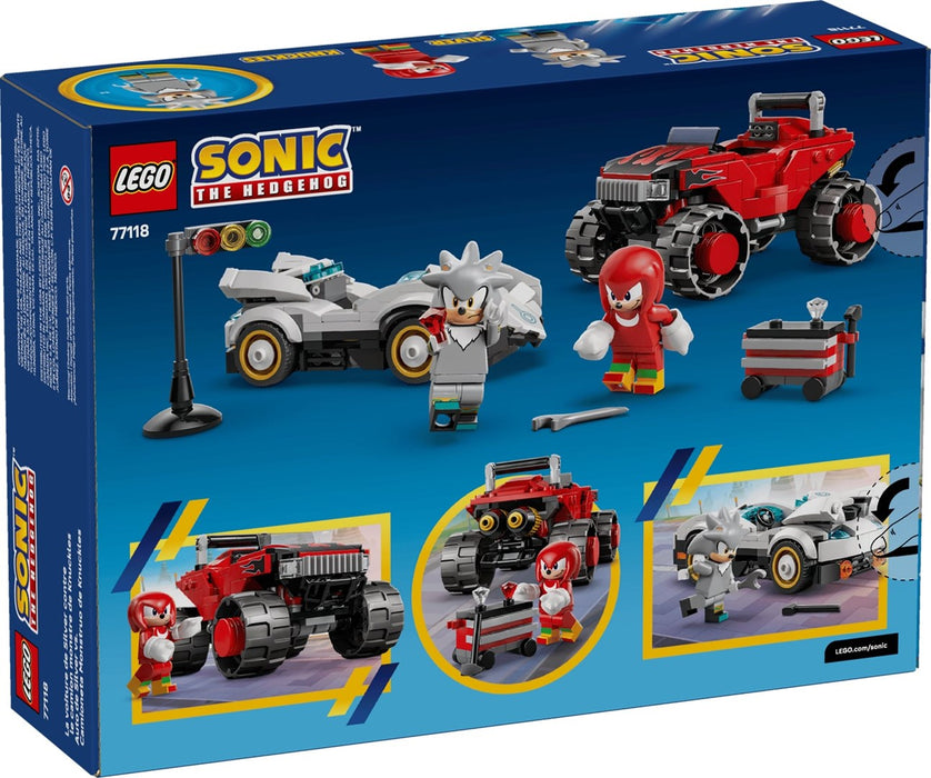 LEGO SONIC THE HEDGEHOG 77118 Silver's Car vs Knuckles' Monster Truck