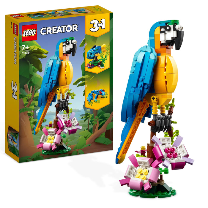 Construction set Lego Creator 31136 Exotic parrot with frog and fish 3-in-1 253 Pieces