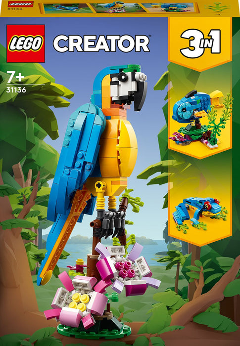 Construction set Lego Creator 31136 Exotic parrot with frog and fish 3-in-1 253 Pieces
