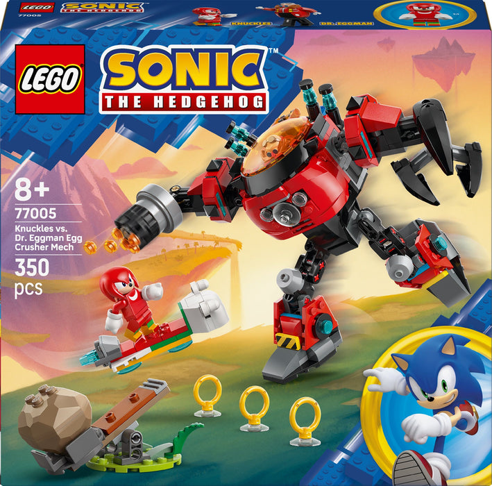 Construction set Lego 77005 Sonic Knuckles VS Dr. Eggman Egg Crusher Mech 350 Pieces