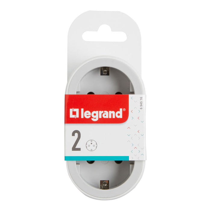ADAPTER 2 SOCKETS STRAIGHT LEGRAND 694516
