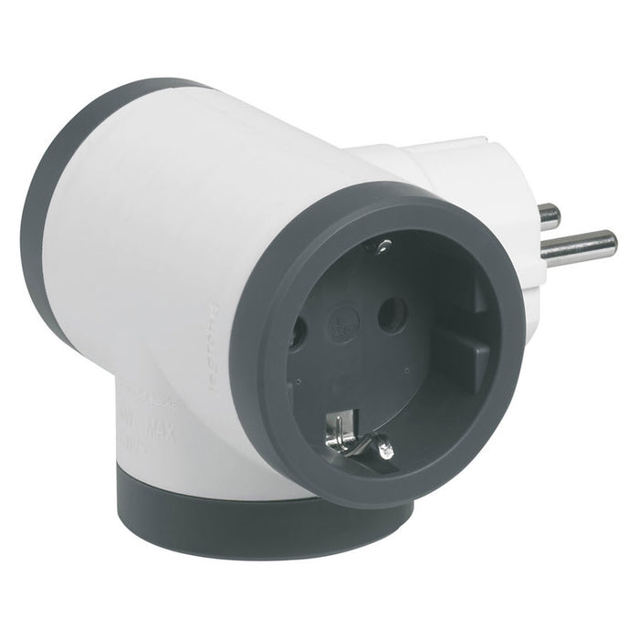 ADAPTER 3 SOCKETS T-SHAPED LEGRAND 694520