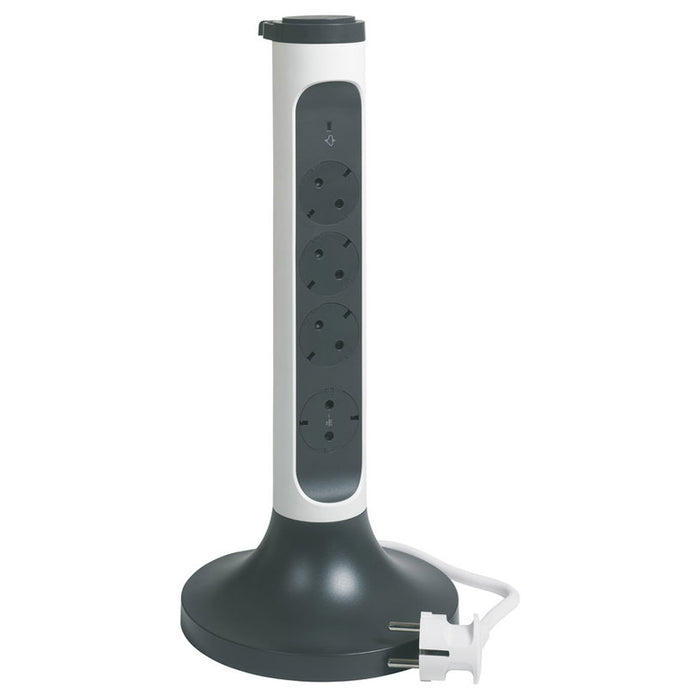SPLITTER 2M PROTECTION LEGRAND TOWER 4 SOCKETS / 2M. 694505