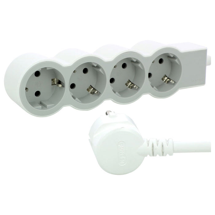POWER SUPPLY WHITE/LIGHT GRAY LEGRAND 4 SOCKETS / 3 M. 694561