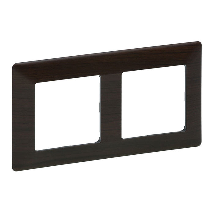 DOUBLE FRAME DARK WOOD LEGRAND VALENA LIFE