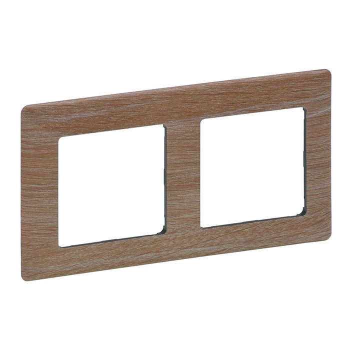 DOUBLE FRAME LIGHT WOOD LEGRAND VALENA LIFE