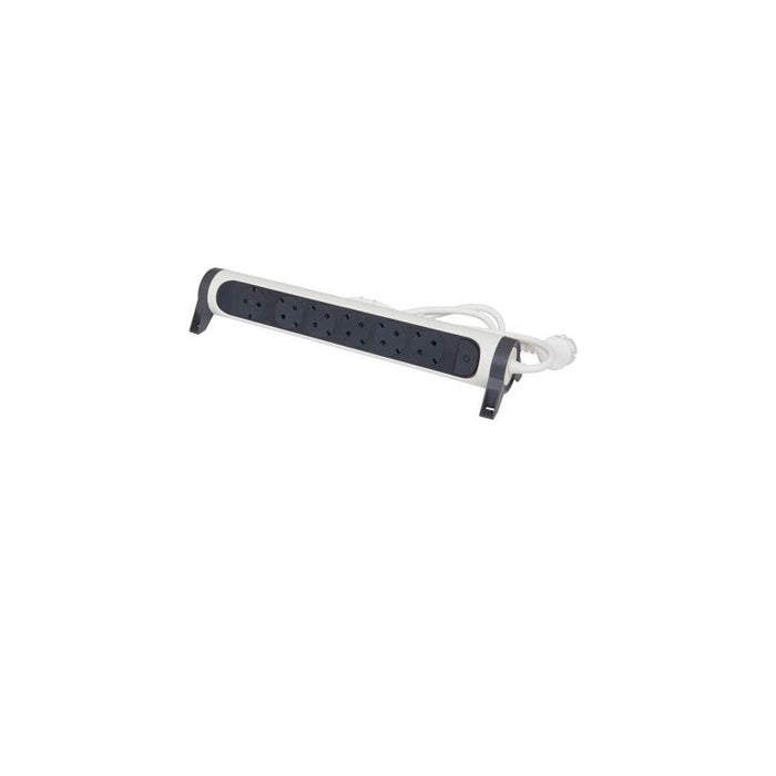 FLOOR SPLITTER 6x SHUKO ROTATING WITH CABLE 3m LEGRAND - WHITE/GRAY